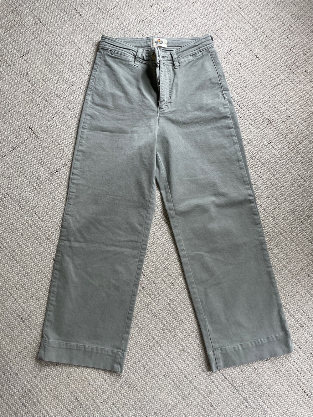 Marine Layer ankle length high waist pants, size 2